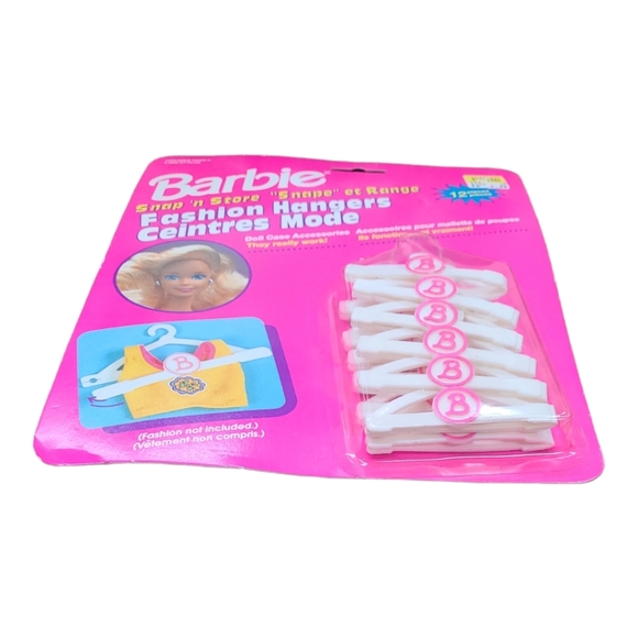 Barbie Snap 'N Store Fashion Hangers Set Of 12 1992 Mattel NIB - Picture 3 of 6